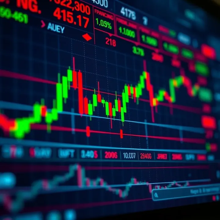 Technical analysis tools combined with bearish candlestick signals showing potential market reversal points