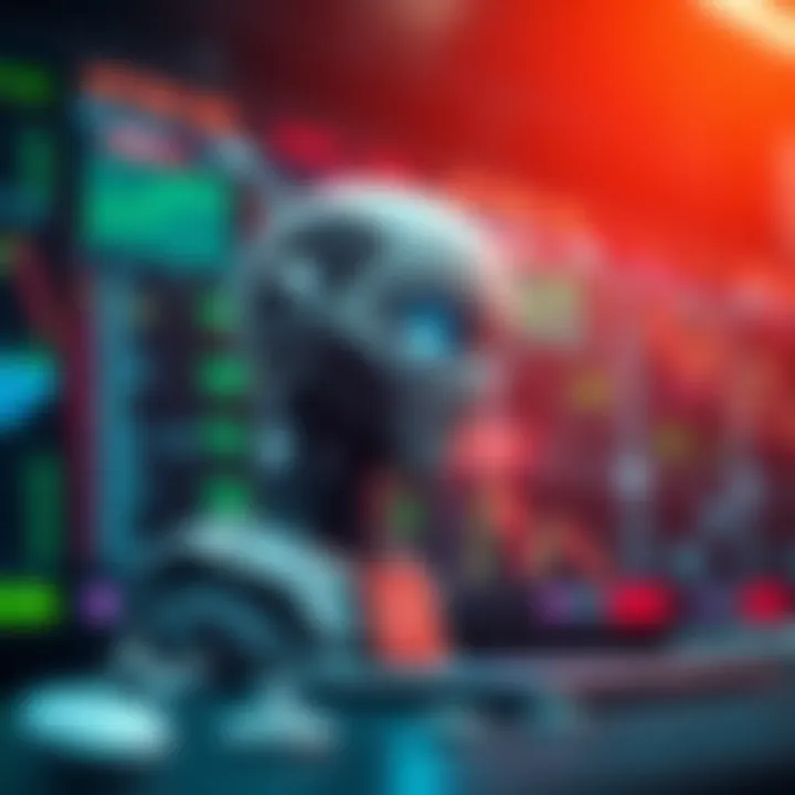 Visual representation of risks and security measures in automated binary options trading