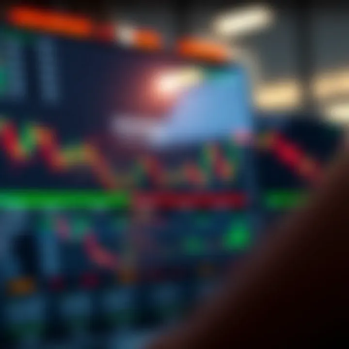 Illustration of a digital trading platform with graphs and binary options interface relevant to Kenyan traders