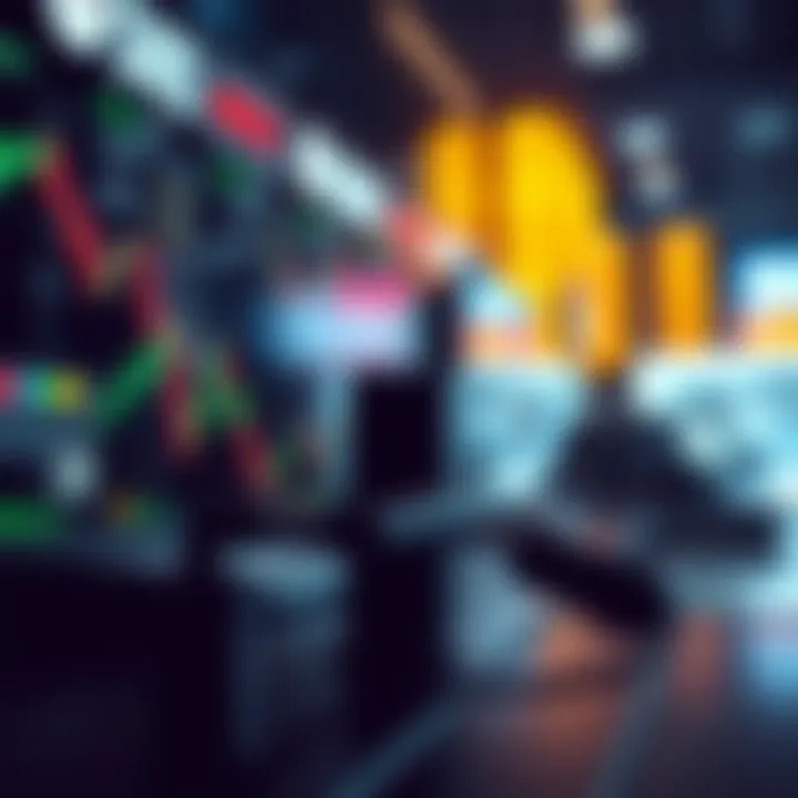 Visual representation of strategic approaches and risk management techniques in binary trading