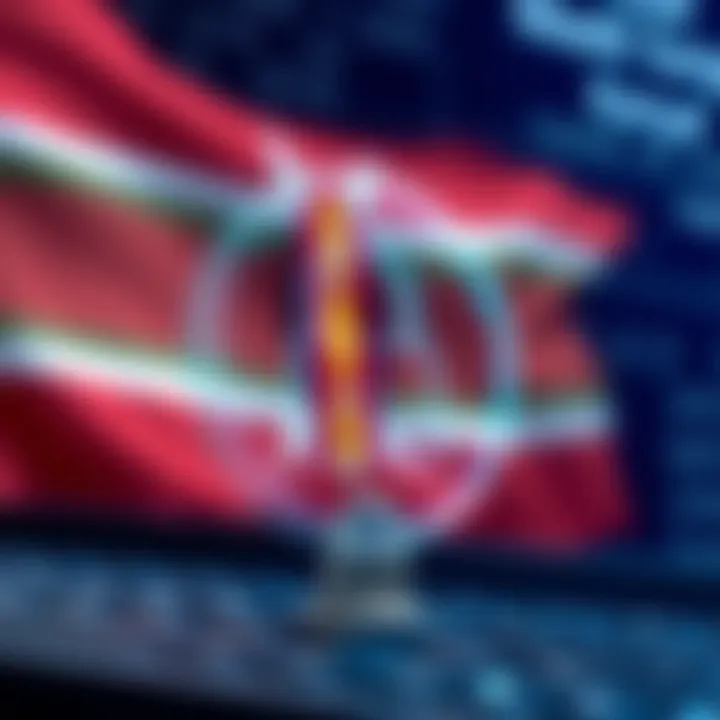 Conceptual graphic showing secure digital lock protecting cryptocurrency exchange with Kenyan flag in background