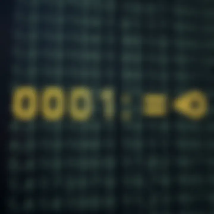 Illustration depicting conversion of a binary number to its decimal equivalent using positional values