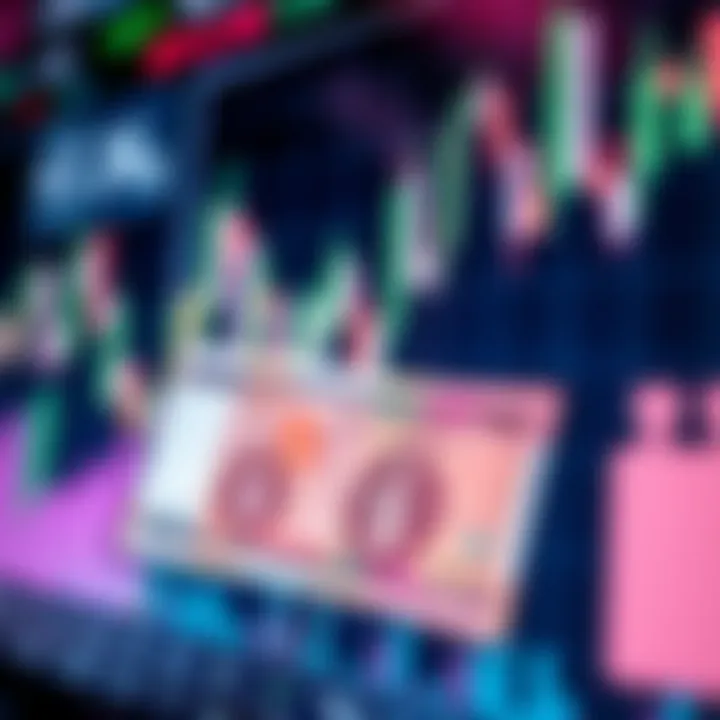 Chart displaying forex market trends with Kenyan Shilling currency symbols and graphs