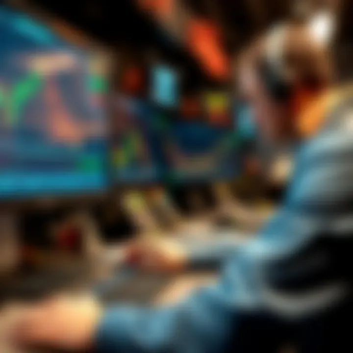 Analyzing Forex Signal Sources for Informed Currency Trading Decisions Illustration of a trader analyzing multiple forex signal sources on a digital dashboard