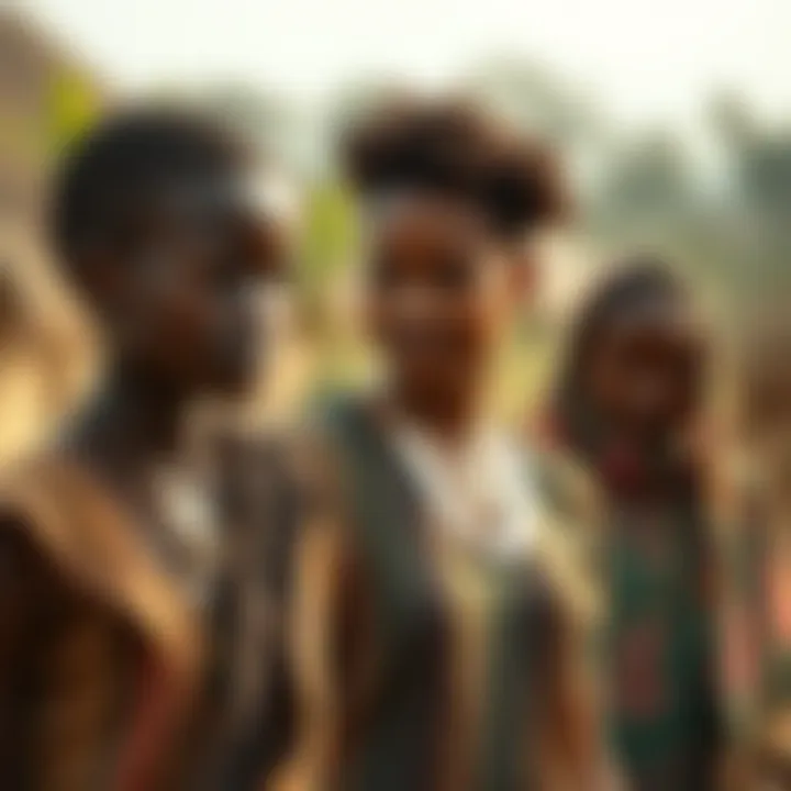 Merging Traditional and Modern Gender Perspectives in Kenyan Culture Illustration showing traditional and modern gender perspectives merging within Kenyan cultural context