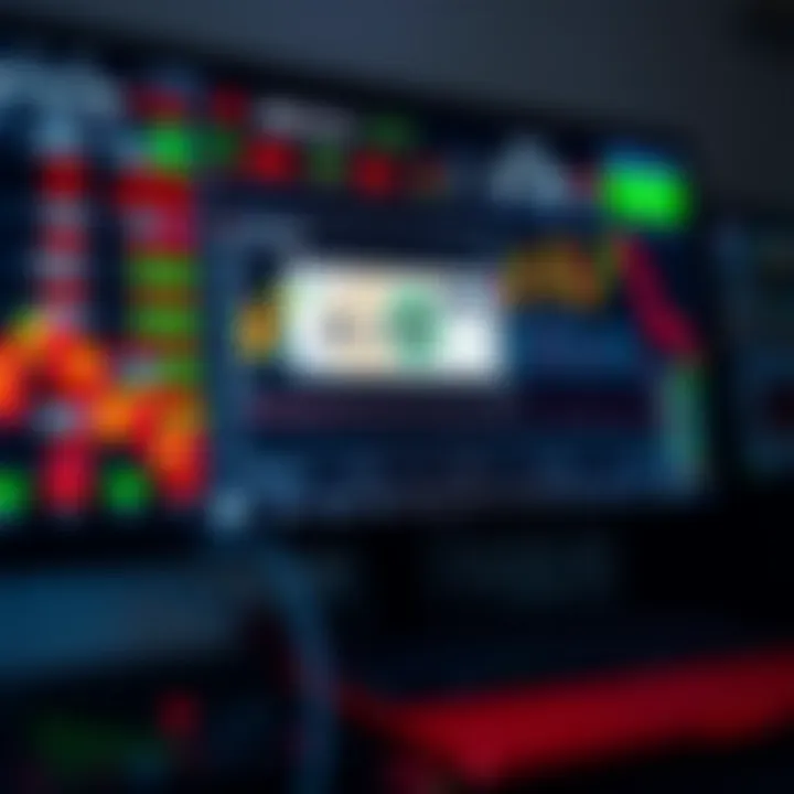 Computer screen displaying forex trading platform with Kenyan shilling and currency exchange charts