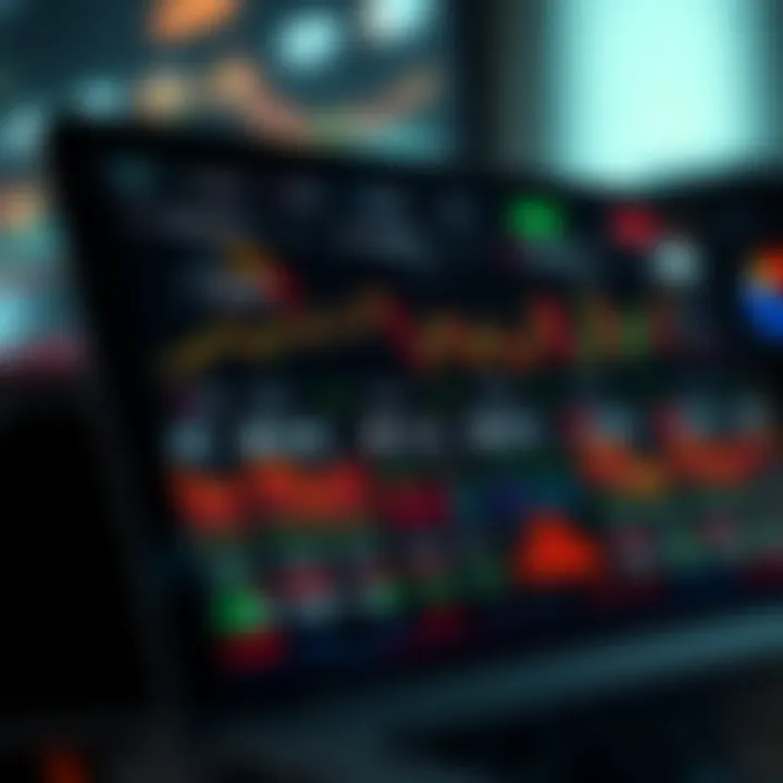 Dashboard interface of a trading view platform showing various analytical tools and risk management options