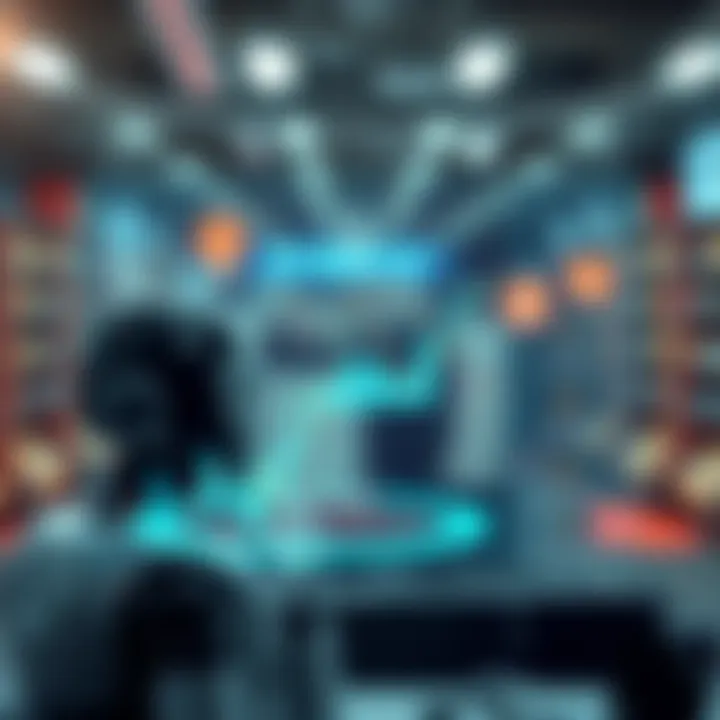 Diagram illustrating how automated binary options trading software operates within a digital market environment