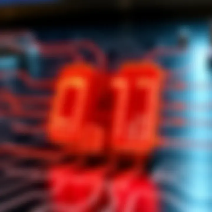 Diagram illustrating the role of binary digits in computer circuits and data processing