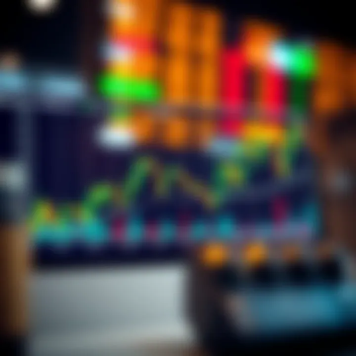 Graph showing comparison between binary forex trading and traditional forex trading with clear indicators