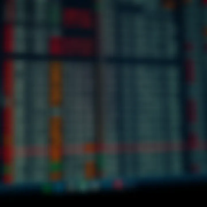 Illustration showing the division of a sorted list into halves to locate a target element