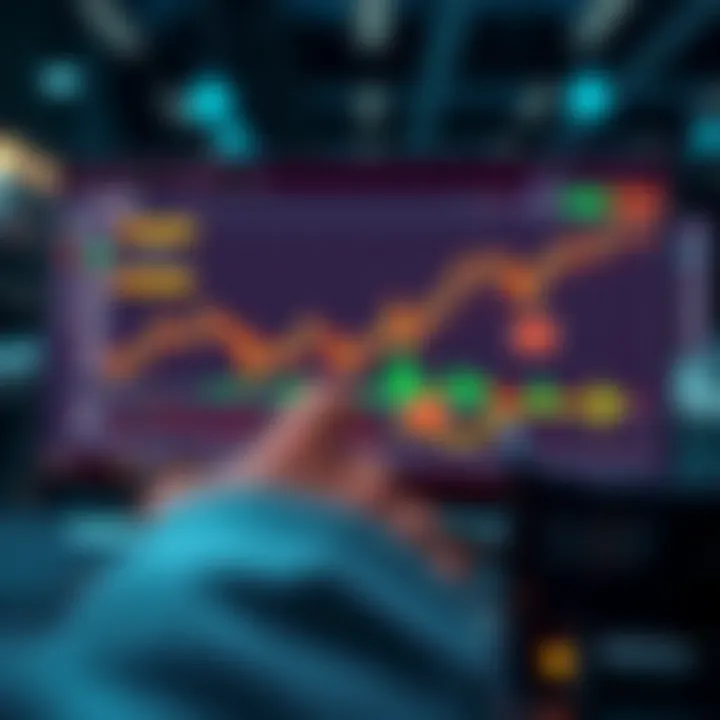 Graphic illustration showing a digital dashboard with trading statistics and charts connected by arrows representing automatic trade copying
