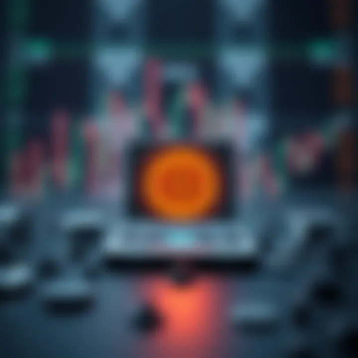 Illustration of secure digital wallet with blockchain symbols highlighting safety in crypto trading