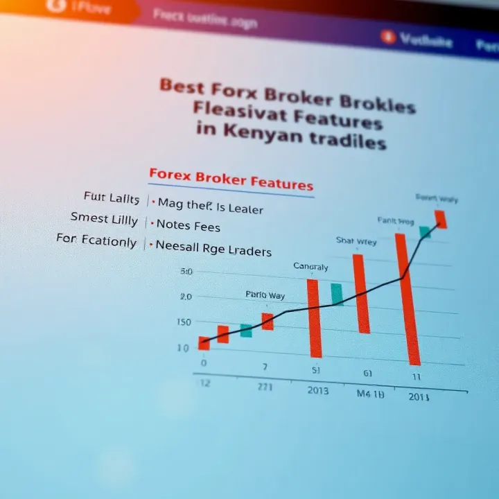 Graph showing comparison of forex broker features like fees and platform usability