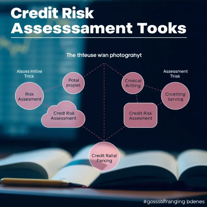 Diagram illustrating credit risk assessment tools used in banking institutions
