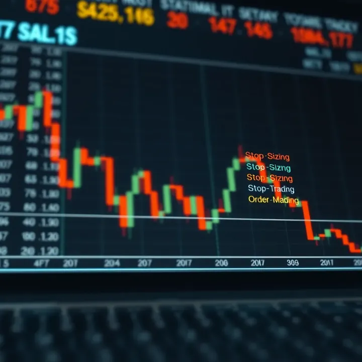Diagram illustrating position sizing and stop-loss order techniques for forex trading