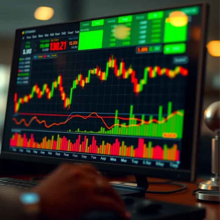 Chart displaying forex trading strategies and risk management concepts