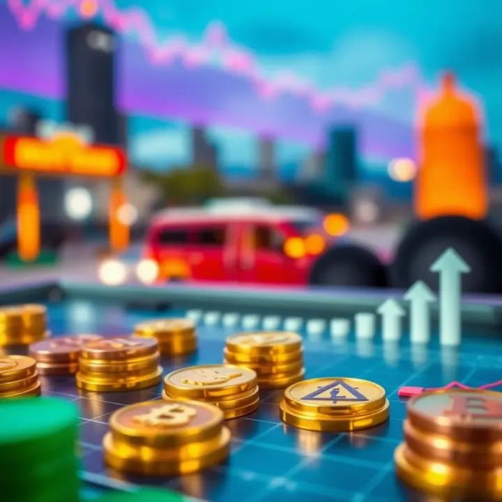 Illustration of Kenyan financial market symbols alongside regulatory icons and risk indicators