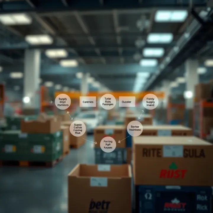Diagram showing different types of supply chain risks affecting Kenyan businesses