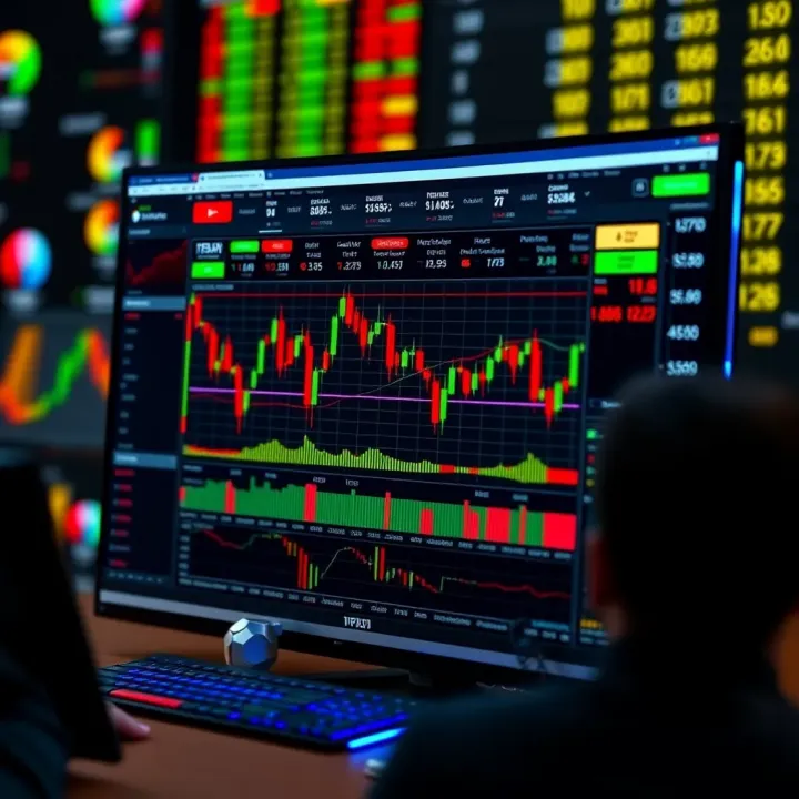 Overview of popular forex trading platforms on a desktop showing user interface and trading tools