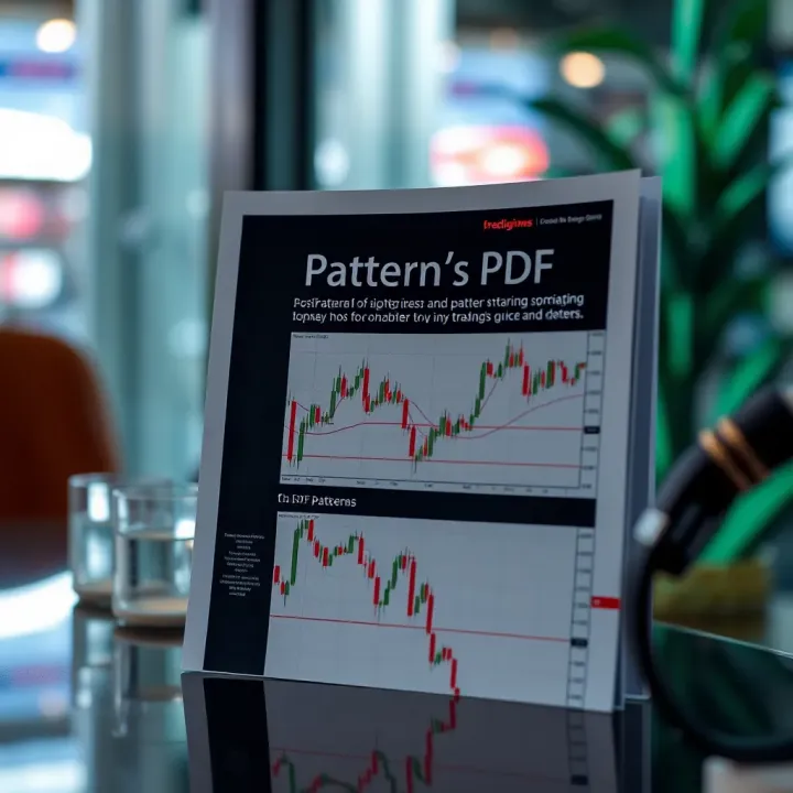 Visual representation of a downloadable PDF resource featuring annotated chart patterns and trading notes