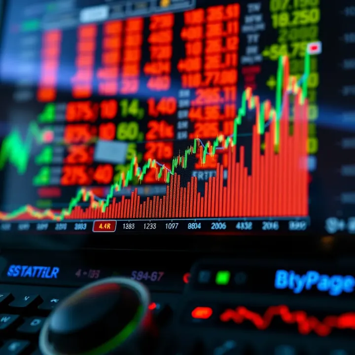Graph showing risk management techniques applied in binary options trading with automated bots
