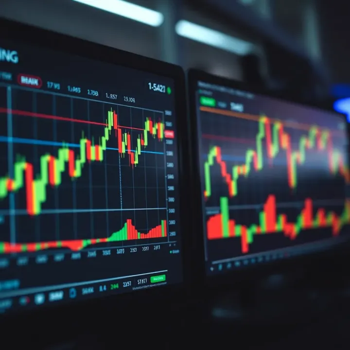Illustration of common bullish and bearish chart patterns used in financial trading