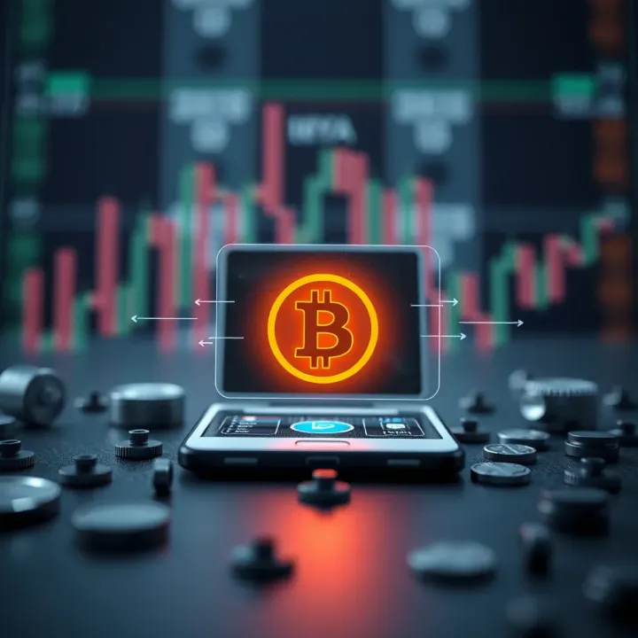 Illustration of secure digital wallet with blockchain symbols highlighting safety in crypto trading