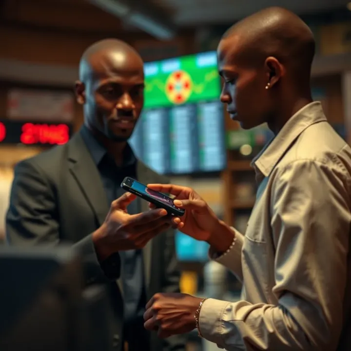 Visual demonstrating secure online transactions using M-Pesa for forex payments