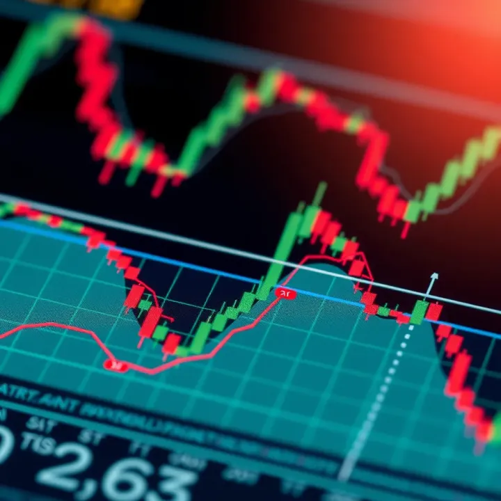 Chart illustrating risk management strategies in forex trading with marked entry and exit points