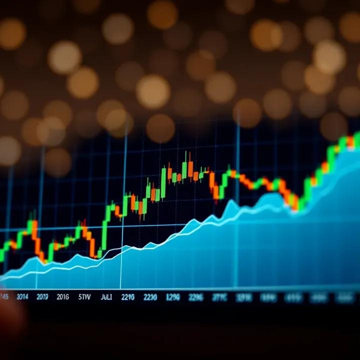 Chart illustrating a bullish cup and handle pattern indicating potential upward price movement