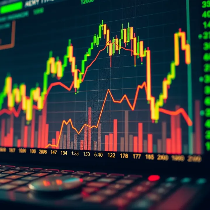 Chart showing currency exchange rates and financial graphs related to forex trading in Kenya