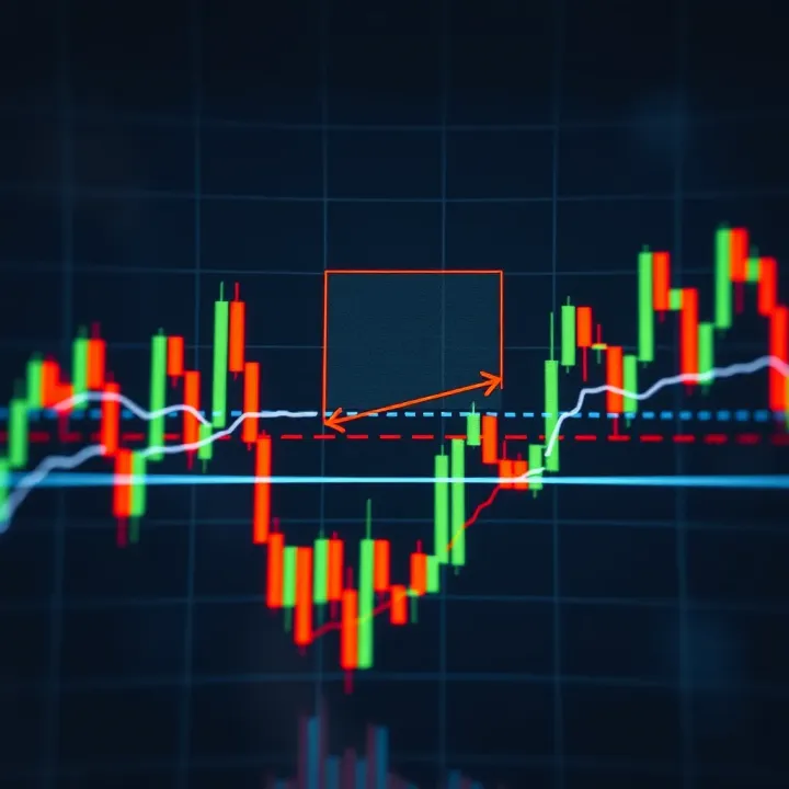 Forex chart showing clear resistance and support levels marked with horizontal lines indicating price reversal points