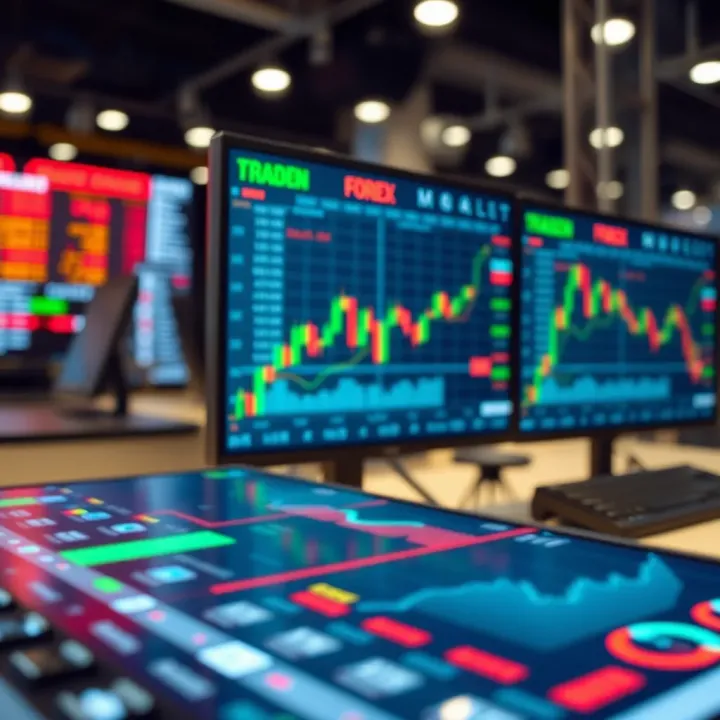 Modern digital currency trading platform interface showing real-time forex market data